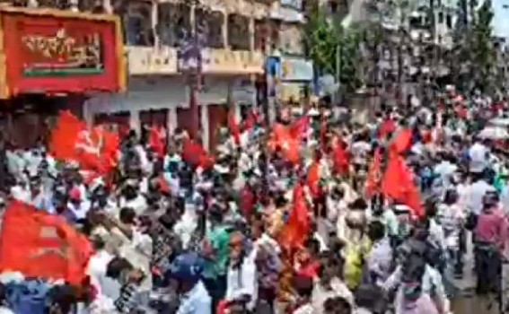 CPI-M’s massive Protest rocks Agartala, Manik Sarkar delivers a Firing Speech, thousands of people joined the Protest against BJP Govt CPI-M’s massive Protest rocks Agartala, Manik Sarkar delivers a Firing Speech, thousands of people joined the Protest against BJP Govt